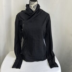 Lululemon Bhakti Double Zip Wrap Yoga Jacket Define Thumbholes Women's Sz 10